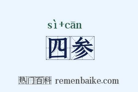 四参是什么意思的图片